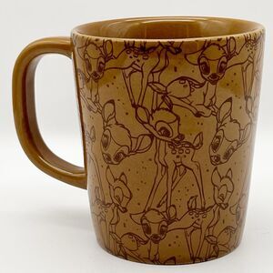 Disney Bambi 14 Oz Brown Stoneware Coffee Tea Mug Cup Cozy Comfy Collection